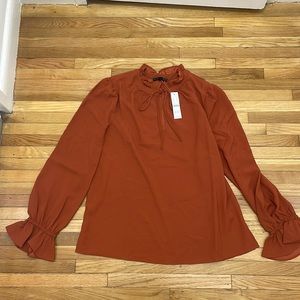 J. Crew burnt orange blouse - NWT